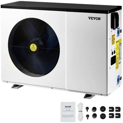 VEVOR - Electric Pool Heat Pump, 51200 BTU, Pool Heaters for 7926-15851GAL Above and In Ground Pools, Low Noise - White VEVOR - Electric Pool Heat Pump, 51200 BTU, Pool Heaters for 7926-15851GAL Above and In Ground Pools, Low Noise - White