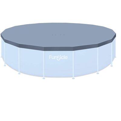 Funsicle - 20ft Round Above Ground Frame Pool Debris Cover, Accessory Only, Gray Funsicle - 20ft Round Above Ground Frame Pool Debris Cover, Accessory Only, Gray