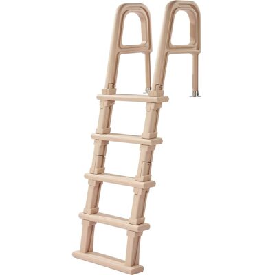 VEVOR - Swimming Pool Ladder, Inclined 5-Step Double Handrails Stair, Non-slip Wide Step, 300 lbs Load Capacity - Taupe VEVOR - Swimming Pool Ladder, Inclined 5-Step Double Handrails Stair, Non-slip Wide Step, 300 lbs Load Capacity - Taupe