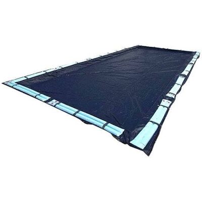 Swimline - 18 x 36 Foot Winter Rectangular In Ground Swimming Pool Cover, Navy Swimline - 18 x 36 Foot Winter Rectangular In Ground Swimming Pool Cover, Navy