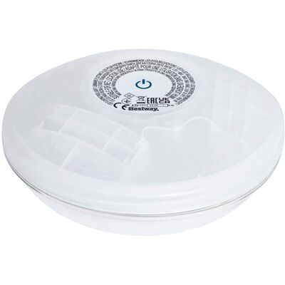 Bestway - Flowclear Battery Powered Floating 5 Color LED Pool Light Accessory - White Bestway - Flowclear Battery Powered Floating 5 Color LED Pool Light Accessory - White