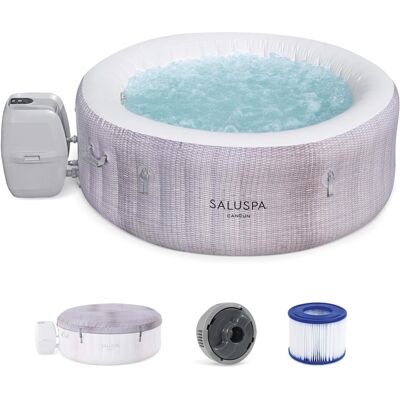 Bestway - SaluSpa 2 to 4 Person Inflatable Hot Tub, Energy-Efficient Spa - Cancun Bestway - SaluSpa 2 to 4 Person Inflatable Hot Tub, Energy-Efficient Spa - Cancun