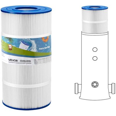 VEVOR - Pool Filter Cartridge, 90 Sq. Ft Spa Hot Tub Filter Cartridge Replacement, Compatible with Hayward C900 - Blue VEVOR - Pool Filter Cartridge, 90 Sq. Ft Spa Hot Tub Filter Cartridge Replacement, Compatible with Hayward C900 - Blue