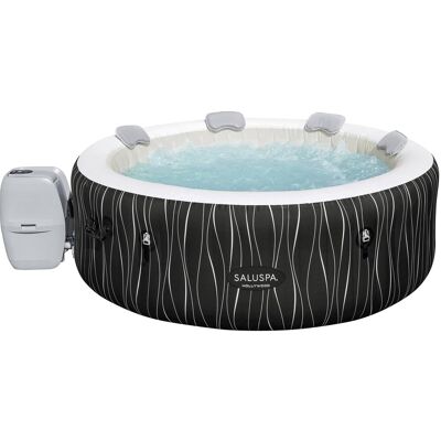 Bestway - SaluSpa Hollywood EnergySense Luxe AirJet Inflatable Hot Tub, Black - Black Print Bestway - SaluSpa Hollywood EnergySense Luxe AirJet Inflatable Hot Tub, Black - Black Print