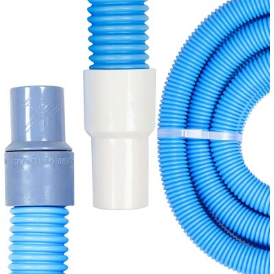 Swimline - HydroTools 50’ Premium Spiral Wound Pool Vacuum Hose with Swivel Cuff - Blue Swimline - HydroTools 50’ Premium Spiral Wound Pool Vacuum Hose with Swivel Cuff - Blue