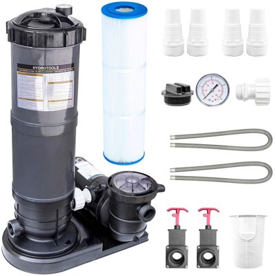Swimline - HYDROTOOLS 70 Sq Ft 1 HP 2 Speed Sure-Flo Pool Cartridge Filter Pump Swimline - HYDROTOOLS 70 Sq Ft 1 HP 2 Speed Sure-Flo Pool Cartridge Filter Pump
