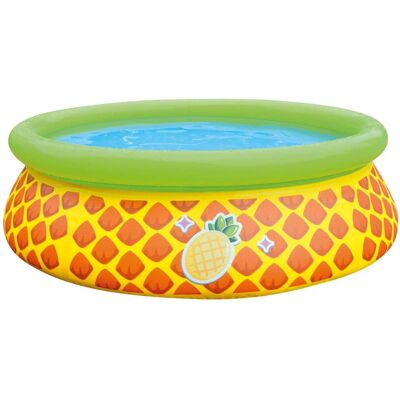 Jleisure - 5' x 16.5" 3D Inflatable Outdoor Kiddie Splash Swimming Pool - Pineapple Jleisure - 5' x 16.5" 3D Inflatable Outdoor Kiddie Splash Swimming Pool - Pineapple