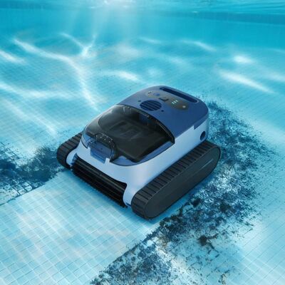 Loheer - Cordless Robotic Pool Cleaner for In-Ground Pools up to 2150 sq.ft, App Control, Floor & Wall - Blue Loheer - Cordless Robotic Pool Cleaner for In-Ground Pools up to 2150 sq.ft, App Control, Floor & Wall - Blue
