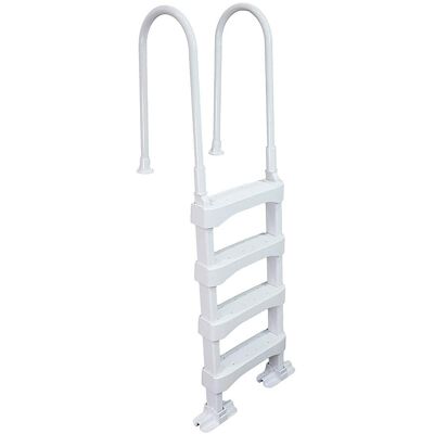Vinyl Works - Above Ground Swimming Pool Step Ladder - White Vinyl Works - Above Ground Swimming Pool Step Ladder - White