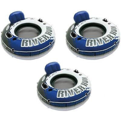 Intex - River Run 1 Inflatable Floating Tube Raft for Lake, River, & Pool (3 Pack) Intex - River Run 1 Inflatable Floating Tube Raft for Lake, River, & Pool (3 Pack)