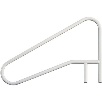 Saftron - 3 Bend Weather Resistant In Water Polymer Handrail - White Saftron - 3 Bend Weather Resistant In Water Polymer Handrail - White