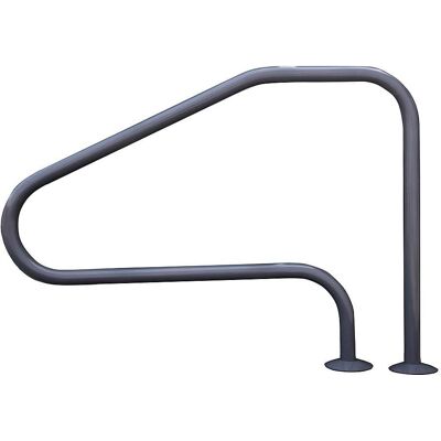 Saftron - 4 Bend Swimming Pool Mounted Polymer Handrail - Gray Saftron - 4 Bend Swimming Pool Mounted Polymer Handrail - Gray