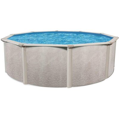 Aquarian - 24' x 52" Round Frame Above Ground Pool w/o Liner Aquarian - 24' x 52" Round Frame Above Ground Pool w/o Liner