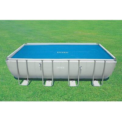 Intex - Rectangular Solar Frame Set Swimming Pool Cover - Blue Intex - Rectangular Solar Frame Set Swimming Pool Cover - Blue