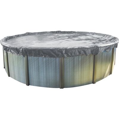Swimline - 28' Round Above Ground Silver King Pool Cover, Pool Cover Only - Multi Swimline - 28' Round Above Ground Silver King Pool Cover, Pool Cover Only - Multi