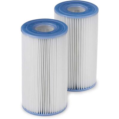 Intex - Easy Set Swimming Pool Type A or C Filter Replacement Cartridges Pack - White Intex - Easy Set Swimming Pool Type A or C Filter Replacement Cartridges Pack - White