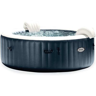 Intex - PureSpa Plus Portable Inflatable Hot Tub Bubble Jet Spa 85 x 28 in - Blue Intex - PureSpa Plus Portable Inflatable Hot Tub Bubble Jet Spa 85 x 28 in - Blue