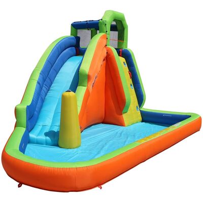 Banzai - Gushing Geyser Water-Spraying Inflatable Pool Water Park Set - Multicolor Banzai - Gushing Geyser Water-Spraying Inflatable Pool Water Park Set - Multicolor