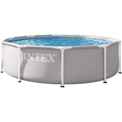 Intex - Prism Frame Premium Pool Set - 10' x 30" - Gray Intex - Prism Frame Premium Pool Set - 10' x 30" - Gray