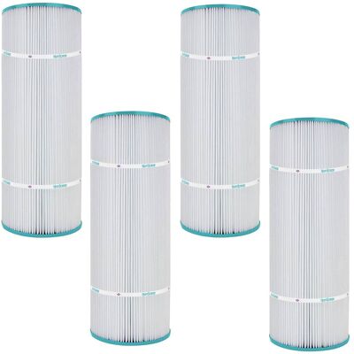 Hurricane - 4 Pack HF7470-04 Advanced Pool and Spa Filter Cartridge Replacement - White, Turquoise Hurricane - 4 Pack HF7470-04 Advanced Pool and Spa Filter Cartridge Replacement - White, Turquoise