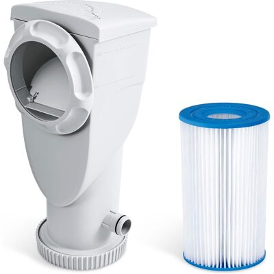 Funsicle - 1000 Gallon SkimmerPlus 2-in-1 Filter Pump System for Above Ground Pool Funsicle - 1000 Gallon SkimmerPlus 2-in-1 Filter Pump System for Above Ground Pool