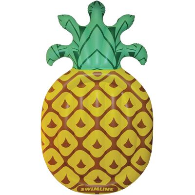 Swimline - Jumbo 88" x 50" Inflatable Tropical Pool Float Island Lounger - Pineapple Swimline - Jumbo 88" x 50" Inflatable Tropical Pool Float Island Lounger - Pineapple