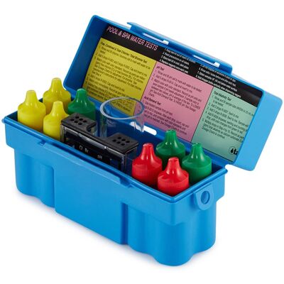 Taylor - K-1004 Safety Plus Swimming Pool Chlorine Bromine pH Alkalinity Test Kit - Multicolored Taylor - K-1004 Safety Plus Swimming Pool Chlorine Bromine pH Alkalinity Test Kit - Multicolored
