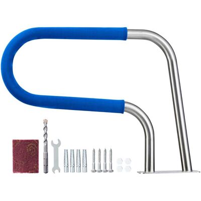 VEVOR - Pool Rail, 31 x 22 inch Pool Handrail, 220 lbs Load Capacity Heavy Duty 304 Stainless Steel Swimming Handrail - Silver VEVOR - Pool Rail, 31 x 22 inch Pool Handrail, 220 lbs Load Capacity Heavy Duty 304 Stainless Steel Swimming Handrail - Silver