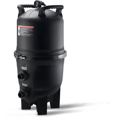 VEVOR - Cartridge Pool Filter, 325Sq. Ft Filter Area Inground Pool Filter, Above Ground Swimming Pool Filtration Filter System - Black VEVOR - Cartridge Pool Filter, 325Sq. Ft Filter Area Inground Pool Filter, Above Ground Swimming Pool Filtration Filter System - Black