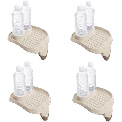 Intex - PureSpa Attachable Cup Holder And Refreshment Tray Accessory, Tan (4 Pack) Intex - PureSpa Attachable Cup Holder And Refreshment Tray Accessory, Tan (4 Pack)
