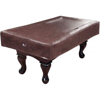 GSE Games & Sports Expert - 7' Heavy Duty Leatherette Pool Table Covers, Waterproof & Tearproof Cover for Pool Table - Brown GSE Games & Sports Expert - 7' Heavy Duty Leatherette Pool Table Covers, Waterproof & Tearproof Cover for Pool Table - Brown