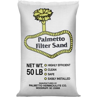 Palmetto - Filter Sand for Residential and Commercial Pool Sand Filters, 50 Pound - Creme Palmetto - Filter Sand for Residential and Commercial Pool Sand Filters, 50 Pound - Creme