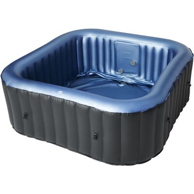 MSpa - Square Inflatable Bubble Massage Spa, 4 to 6 Person Outdoor Hot Tub, Tekapo - Standard Model MSpa - Square Inflatable Bubble Massage Spa, 4 to 6 Person Outdoor Hot Tub, Tekapo - Standard Model
