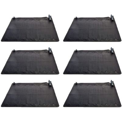 Intex - 28685E Above Ground Swimming Pool Water Heater Solar Mat, (6 Pack) - Black Intex - 28685E Above Ground Swimming Pool Water Heater Solar Mat, (6 Pack) - Black