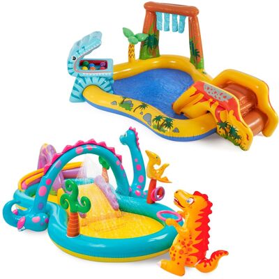 Intex - Dinoland Kiddie Swimming Pool and Dinosaur Kiddie Inflatable Swimming Pool Intex - Dinoland Kiddie Swimming Pool and Dinosaur Kiddie Inflatable Swimming Pool