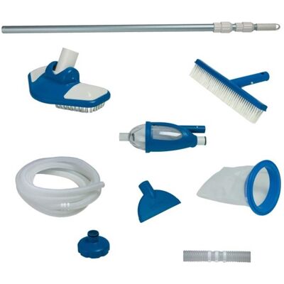 Intex - Pool Maintenance Kit & 1.5" Diameter Pump Replacement Hose 59" (2 Pack) - White, Blue Intex - Pool Maintenance Kit & 1.5" Diameter Pump Replacement Hose 59" (2 Pack) - White, Blue