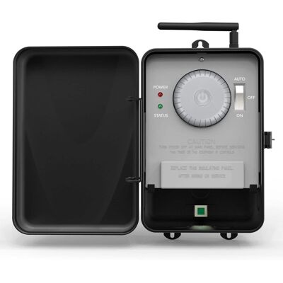 BN-LINK - Pool Timer, Outdoor WiFi Timer Switch for Water Heater, Pool Pump, Metal Casing, Heavy Duty 40A 120-277 VAC 2HP - Gray BN-LINK - Pool Timer, Outdoor WiFi Timer Switch for Water Heater, Pool Pump, Metal Casing, Heavy Duty 40A 120-277 VAC 2HP - Gray