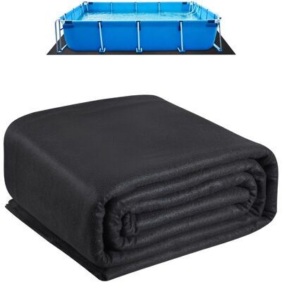 VEVOR - Rectangle Pool Liner Pad, 16 x 32 ft Pool Liner Pad for Above Ground Swimming Pools, Extra-Thick Pool Mat - Black VEVOR - Rectangle Pool Liner Pad, 16 x 32 ft Pool Liner Pad for Above Ground Swimming Pools, Extra-Thick Pool Mat - Black