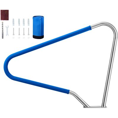 VEVOR - Pool Rail, 48 x 36 inch Pool Handrail, 220 lbs Load Capacity Heavy Duty 304 Stainless Steel Swimming Handrail - Silver VEVOR - Pool Rail, 48 x 36 inch Pool Handrail, 220 lbs Load Capacity Heavy Duty 304 Stainless Steel Swimming Handrail - Silver