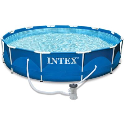 Intex - 12'x30" Swimming Pool w/ Pump, Maintenance Kit (2 Pack) & 12' Pool Cover Intex - 12'x30" Swimming Pool w/ Pump, Maintenance Kit (2 Pack) & 12' Pool Cover