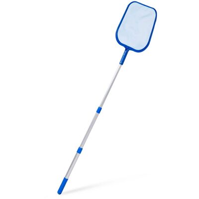 Swimline - Pool & Spa Leaf Skimmer Net w/ 48" Adjustable Aluminum Telescopic Pole - Blue Swimline - Pool & Spa Leaf Skimmer Net w/ 48" Adjustable Aluminum Telescopic Pole - Blue