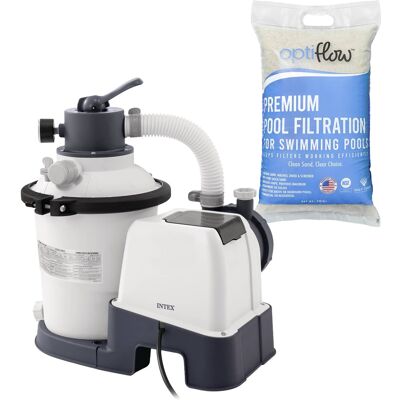 Intex - 26641EG Krystal Clear Sand Filter Pump & OptiFlow Premium Pool Filter Sand Intex - 26641EG Krystal Clear Sand Filter Pump & OptiFlow Premium Pool Filter Sand
