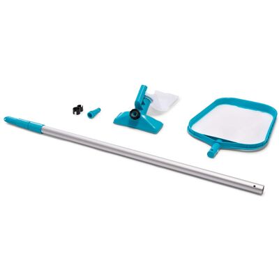 Intex - 28002E Maintenance Pool Kit Vacuum Skimmer & Pole (Pool Sold Separately) - Silver and blue Intex - 28002E Maintenance Pool Kit Vacuum Skimmer & Pole (Pool Sold Separately) - Silver and blue