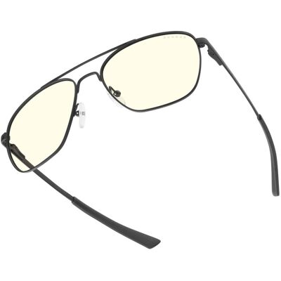 GUNNAR - Computer Glasses - Mustang, Clear Lens - Blue Light Blocking, Relieve Dry Eye, Anti Glare - Onyx GUNNAR - Computer Glasses - Mustang, Clear Lens - Blue Light Blocking, Relieve Dry Eye, Anti Glare - Onyx