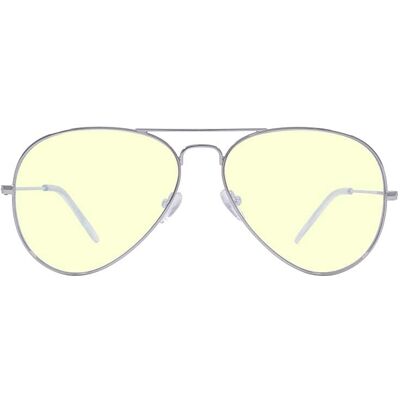 Kreedom - TAKE OFF; 45% Blue Light Filtration, Anti-Fog Coating, Anti-Reflective Mirror, Comfort-LITE Frame, Lifetime Warranty - Gloss Silver/Clear Temple Tips Kreedom - TAKE OFF; 45% Blue Light Filtration, Anti-Fog Coating, Anti-Reflective Mirror, Comfort-LITE Frame, Lifetime Warranty - Gloss Silver/Clear Temple Tips