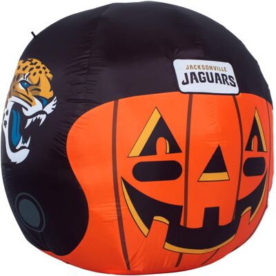 Sporticulture - 4' Inflatable Jack-O'-Helmet - Multicolor Sporticulture - 4' Inflatable Jack-O'-Helmet - Multicolor