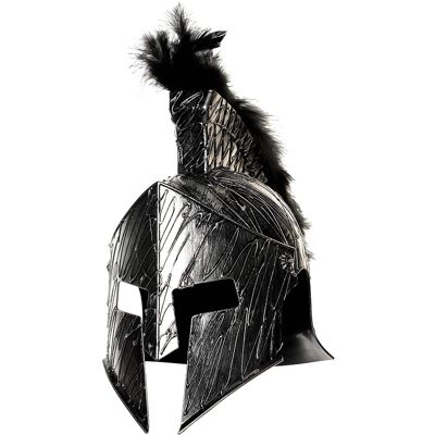 Underwraps - Evil Roman Helmet With Mask Adult Costume Accessory - Black Underwraps - Evil Roman Helmet With Mask Adult Costume Accessory - Black