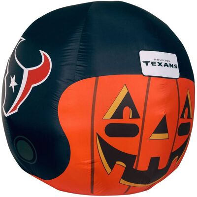 Sporticulture - 4' Inflatable Jack-O'-Helmet - Multicolor Sporticulture - 4' Inflatable Jack-O'-Helmet - Multicolor