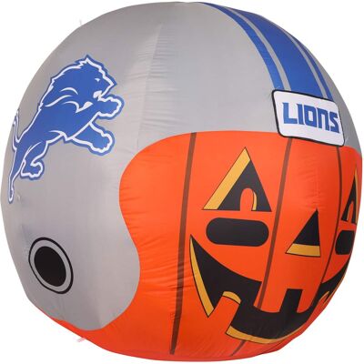 Sporticulture - Detroit Lions 4' Inflatable Jack-O'-Helmet - Multicolor Sporticulture - Detroit Lions 4' Inflatable Jack-O'-Helmet - Multicolor