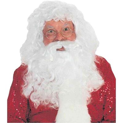 Forum Novelties - Santa Wig & Beard Professional Christmas Costume Accessory Set One Size Fits Most - White Forum Novelties - Santa Wig & Beard Professional Christmas Costume Accessory Set One Size Fits Most - White
